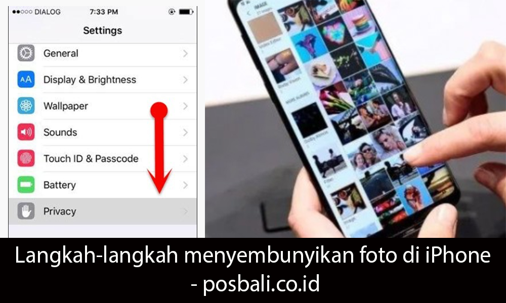 Langkah-langkah menyembunyikan foto di iPhone